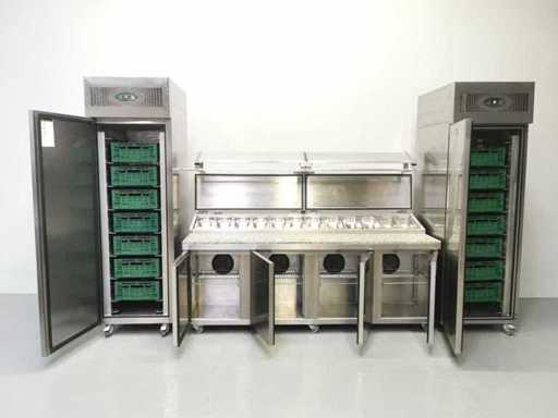 Foster - FPS4GR/EPRO26BS - Chłodzony stół z lodówką i zamrażarką