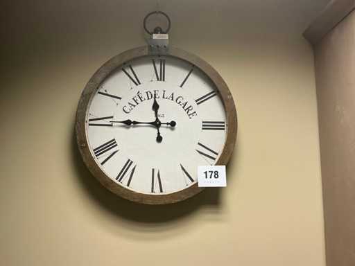Café de la Gare Wall Clock (2x)