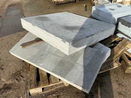 Różne niebieskie kamienie (3x)