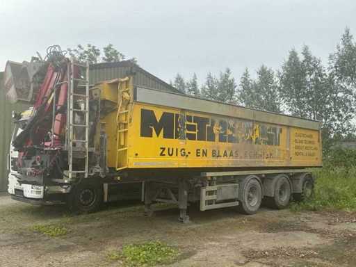 2003 Floor Roelofs AO Semi-trailer Tipper 3-axle truck with loading crane