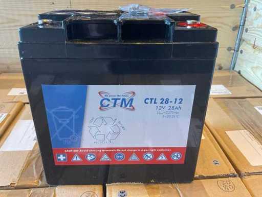 CTM 26-12 lead-acid battery 12 V-26 Ah (65x)