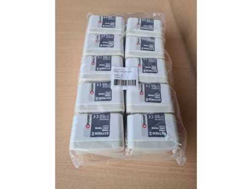 DEBFLEX - LEXMAN - IP55 EXTREM WHITE - 730611 - Waterproof grounded socket never used (100x)