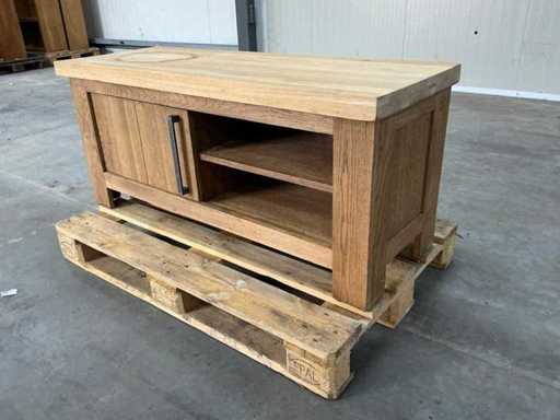 Dębowe meble telewizyjne 56x125,5x45,5cm