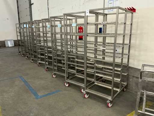 Edelstahl-Regalwagen (9x)