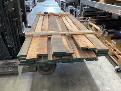 Cherry planed goods / boards edged on 4 sides / cherry / 2.50m long / max width board 14cm / thickness board 20mm / dry air-dried
