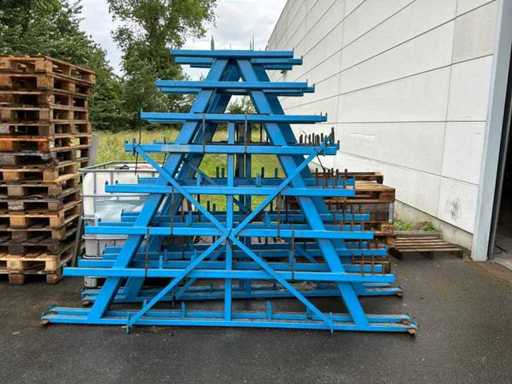 Warehouse rack tube rack