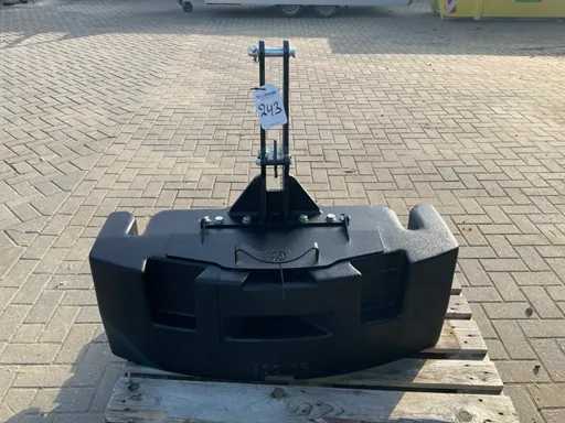 Zuidberg Cast Iron Front Weight, "800kg"