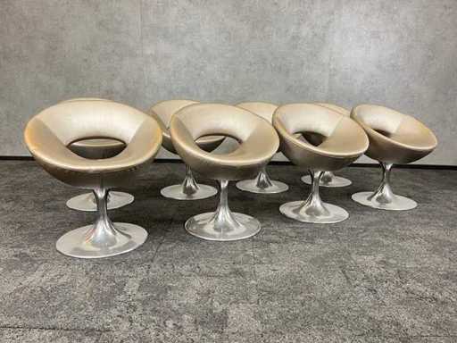 Chaise pivotante 8x - champagne