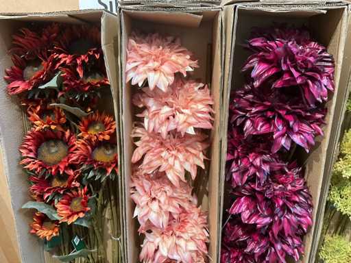 Silka Lot de fleurs artificielles