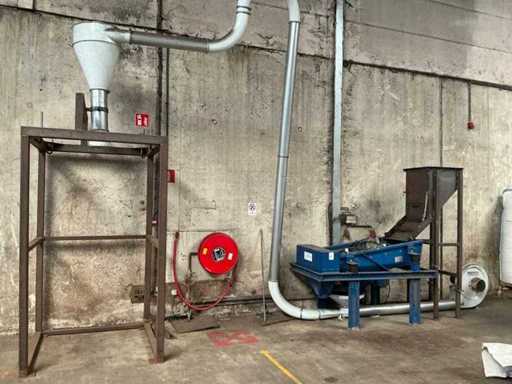 Lanphen Vibrating Sieve Installation with Big Bag Filling Station
