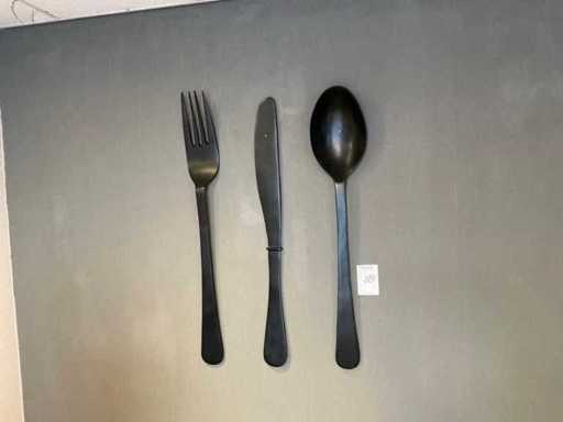 Wanddecoratie bestekset 100cm