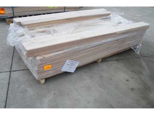 36.85 m² Massief eiken parket 15mm