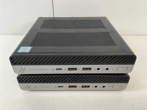 HP EliteDesk 800 G4 DM, Core(TM) i5 8. Generation, 8 GB RAM, 512 GB NVMe Mini Desktops (2x)