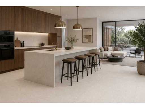 Vloertegel 51,84m² Trendy Wit 60x120cm