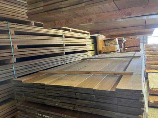 Planches de qualité pays en teck de Guyana rabotées 3000x140x18mm (69x)