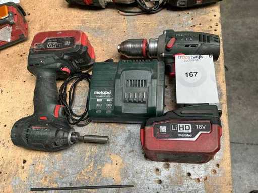 Outils de batterie Metabo (2x)