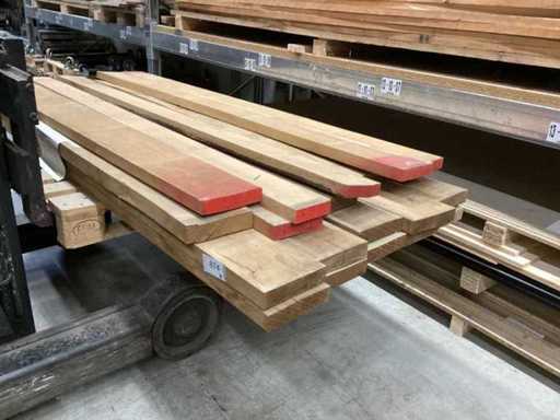 Oak planed goods / boards edged on 4 sides / oak superior / max 2.60m long / max width board 20cm / thickness board 50mm / dry air-dried