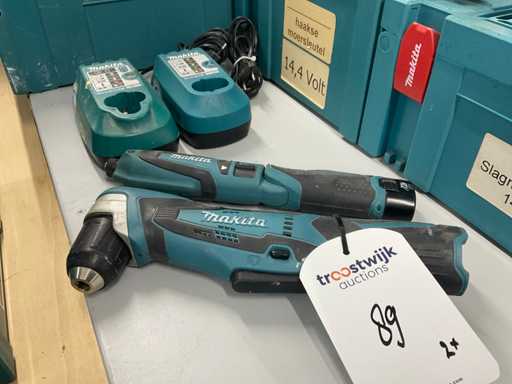 Makita DA331D / TD021D Battery screwdriver (2x)