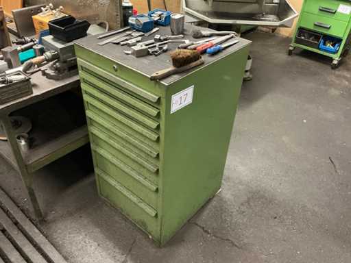 Gereedschapsladekast met inhoud