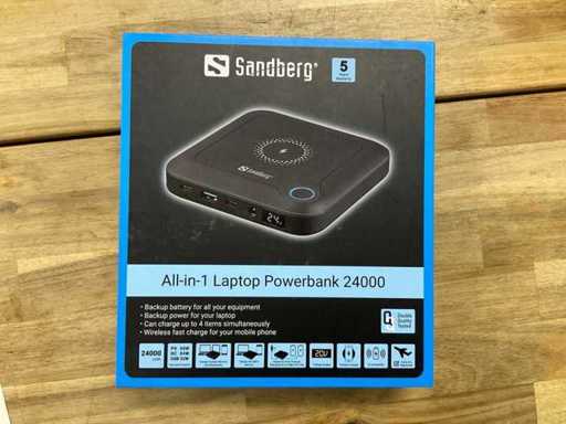 Sandberg All in One Laptop Powerbank 24000