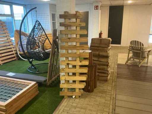 Garden Fence Pine Bar Planed 60x180 cm (2x)