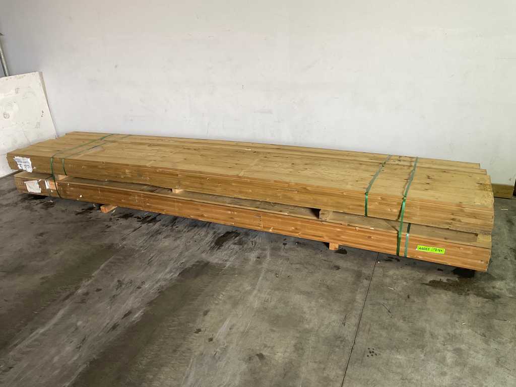 Vuren plank geïmpregneerd 480x15x2,2 cm (50x)
