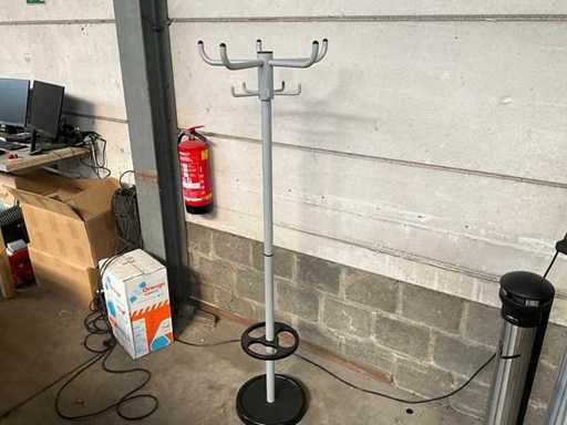 Coat rack black/light grey 175 cm