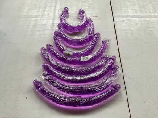 Dubbele dildo paars (8x)