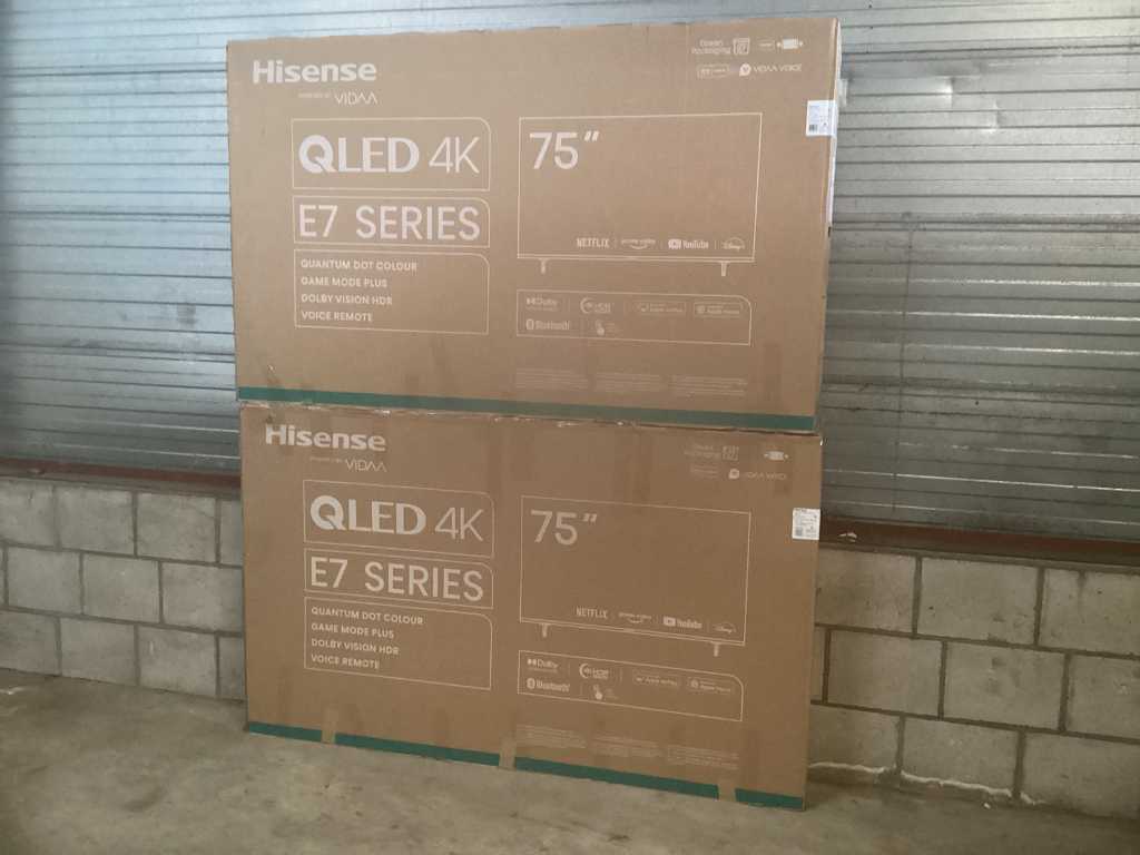Hisense - Qled - 75 inch - televiziune (2x)