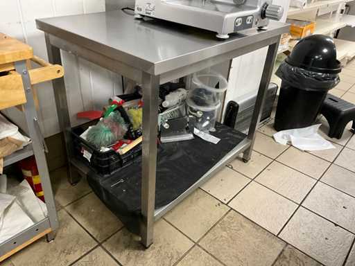 Table de travail en acier inoxydable