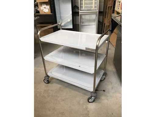 Carrello di servizio in acciaio inossidabile