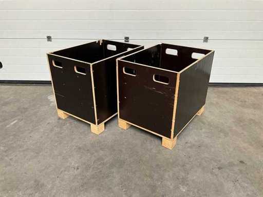Caisse en bois (2x)