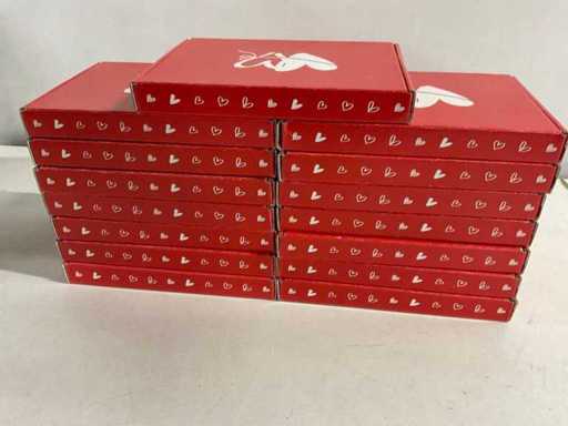 Coffret cadeau de sous-vêtements en forme de cœur (15x)