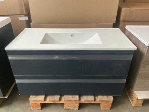 Kame Terra Deep Blue Bathroom Furniture 120cm