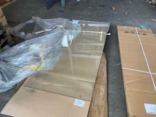 Szklane drzwi prysznicowe 79x190 cm (2x)
