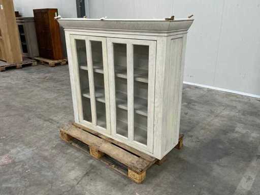 Eichenwandschrank oder Vitrine 120,5x132x40cm