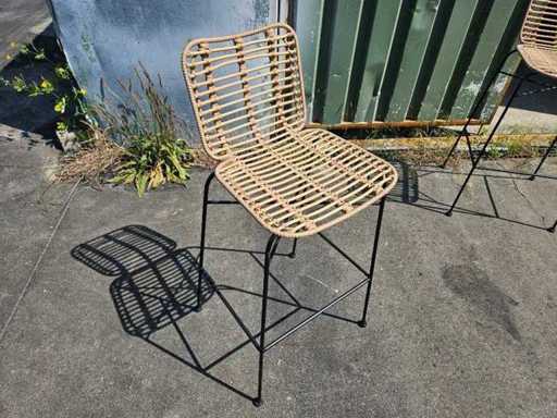 12x rotan barstoel stapelbaar Flexfurn Palm