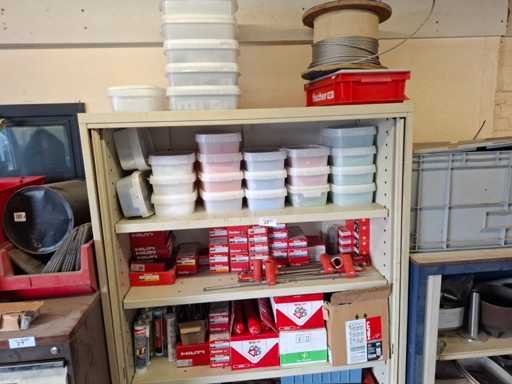 Montage materiaal - inhoud kast