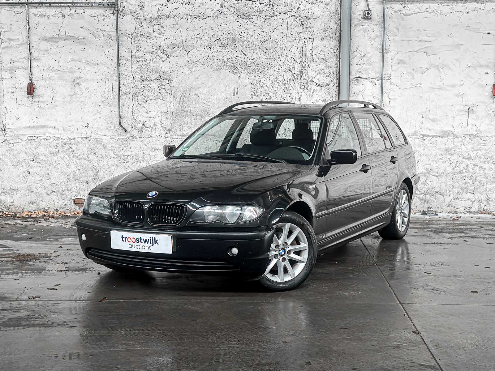 BMW 316i Touring Black & Silver 3-serie 114pk 2003,  62-LK-SL