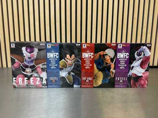 Banpresto World Figure Colosseum (BWFC) - Figurine de collection Dragon Ball Z BWFC (4x)