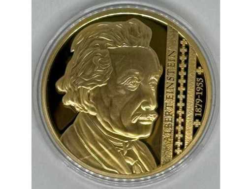 Gotthard von Hildesheim – Verguld Koperen Herdenkingsmedaille met Steen – 50 mm