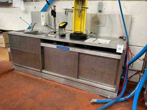 Mesa de trabajo de acero inoxidable