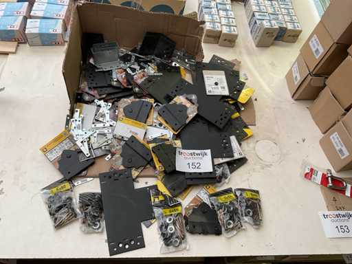 1 x partij zwarte houtverbinders