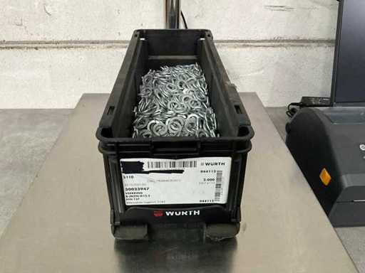 Würth 8.63 kg Veerring D12,2 in stapelbare bak
