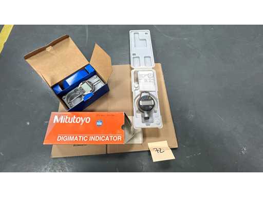 MITUTOYO / TESA 543-454B / CO MFPM 25 Zestaw 2 cyfrowych komparatorów Mitutoyo & TESA (25 mm)