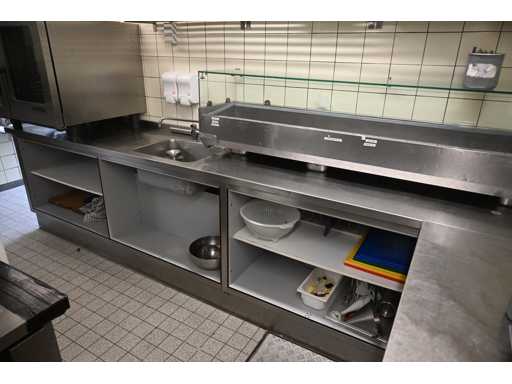 Rvs spoel werkbank