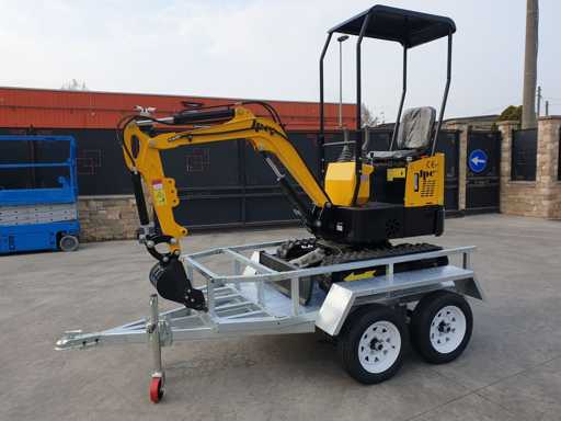 JPC TRAILER HT12 Trailer With Excavator