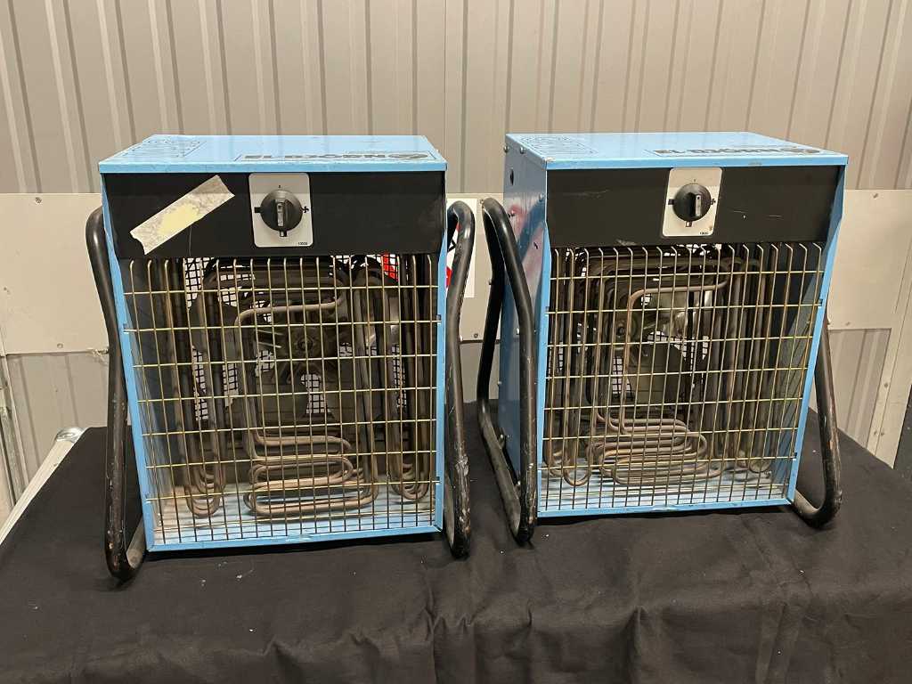 Set of 2 9Kw aerotherm heaters