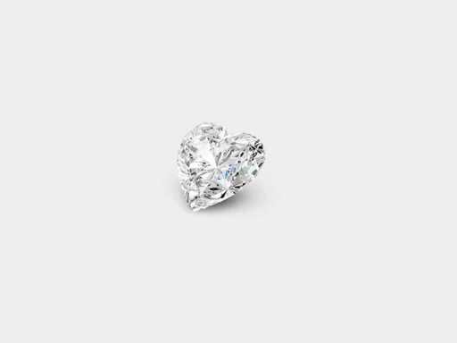 Diamond-Heart Shape 0.50 Cts DE VS