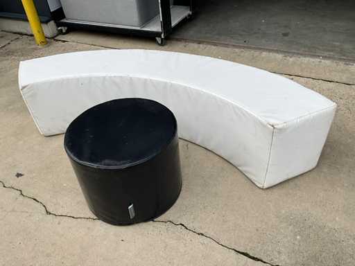 Kunstlederen zitbanken (5x)